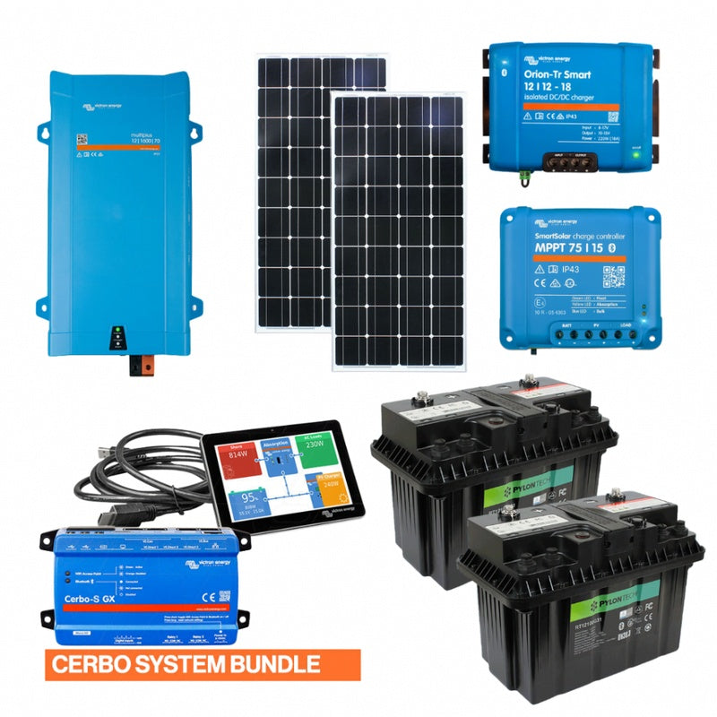 Complete Power System with 200Ah Lithium and 1600VA Inverter