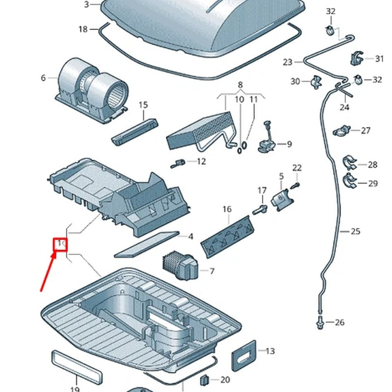 Crafter Mk1 Roof Vent Fitting Kit