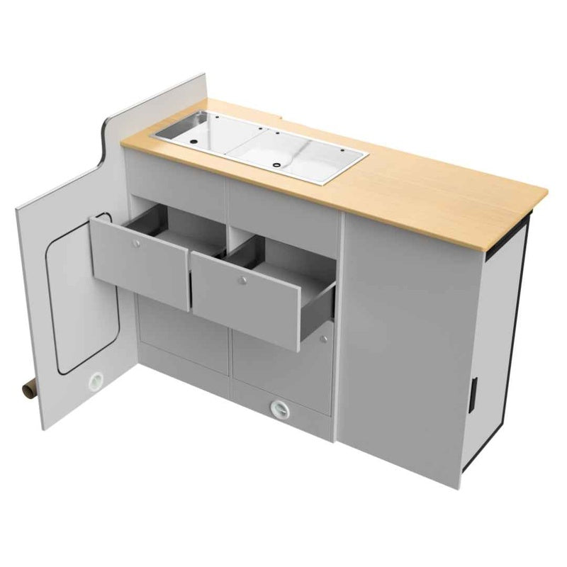 Crafter Mk2 Kitchen Pod with Sink and Induction Hob