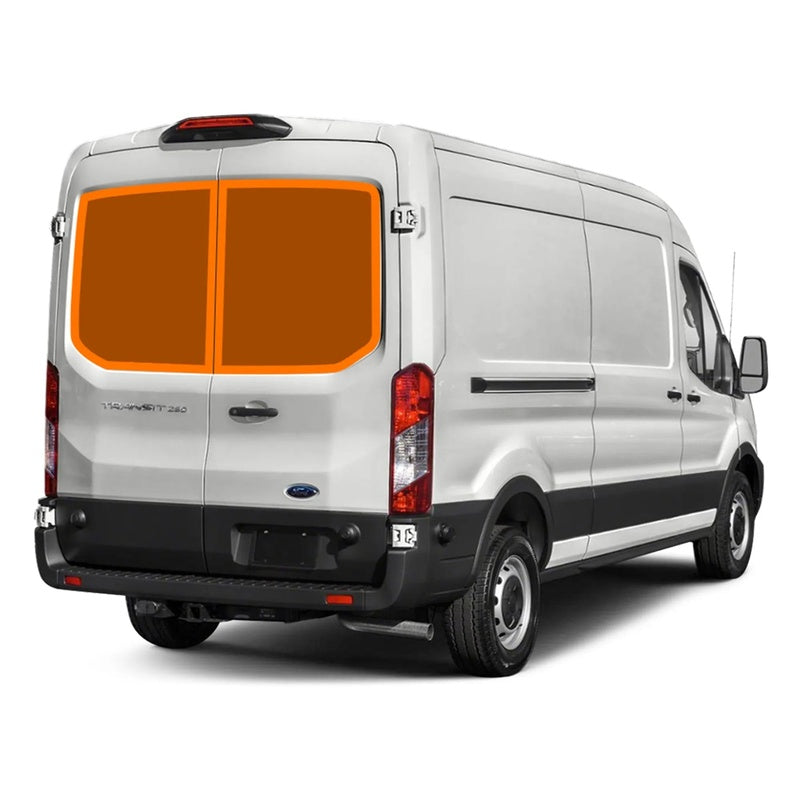 Transit Rear Door Window Pair