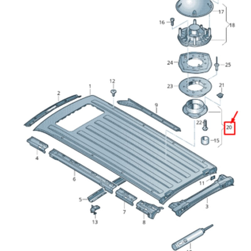 Transporter T6 and T6.1 Roof Vent Fitting Kit